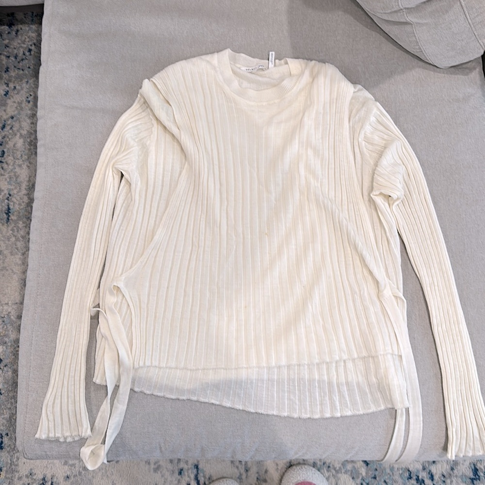 Helmut Lang size Large blouse with side ties.